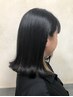 カット+髪質改善縮毛矯正(全体）