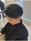 センター分け　2ブロック