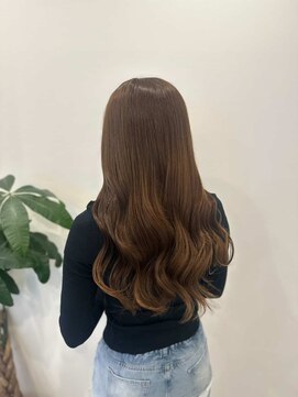 アグ ヘアー アトリエ 仙台中央店(Agu hair atelier) マロンブラウン × ロング