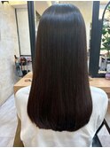 【酸性ストレート×髪質改善バイカルテトリートメント】