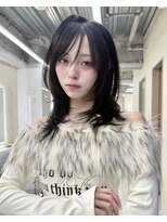 サンドレオ 新宿店(sand Leo)&nbsp;ミディアムレイヤーカット/髪質改善/韓国/前髪/新宿/ブリーチ