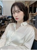 抜け感大人ボブ*前髪ありボブ*ショートボブ*前髪カット*顔周り