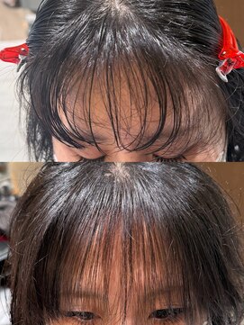 ヒイロ(hiilo.) 生え癖矯正クロスパーマ♪前髪の割れ癖、立ち上がる方にオススメ