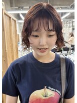 イン(in.)&nbsp;ショートボブパーマ/オレンジブラウン