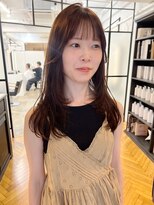 ジリ(JILI) ロングレイヤー×モカブラウン ▽福永
