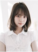 《Agu hair》韓国風ミディ　内巻きボブ　顔まわりレイヤー