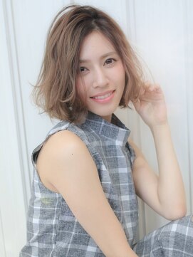 ラ ブレス あべのキューズ(LaBless) ルーズウェーブナチュラルボブ×グレージュボブ