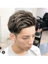 エルマーク(L-MARK)&nbsp;ガンメッシュ×外国人風ショート【L-MARK,大阪,寝屋川,香里園】