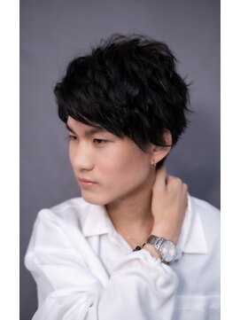 サロン 紫花 【メンズ】ツイストパーマ