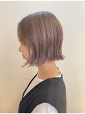 ぺたんこボブ。