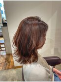 20代、30代、40代☆カカオブラウンくびれヘア★五反田美容室