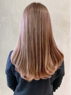 アイティーバイアルバム 下北沢店(IT by ALBUM) ピンクベージュ_アースカラーくびれヘアツートンカラー_ba263721