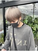 ハイトーングレージュ×シースルーマッシュ