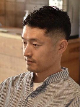 リム メンズヘア(LIM men's hair) 濡れ感7:3フェード【メンズカット/メンズヘア】