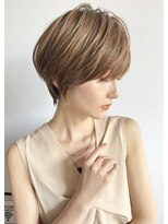 バンプ ギンザ(BUMP GINZA)&nbsp;絶壁解消ショートボブ×白髪ぼかしハイライト【ERIKA】