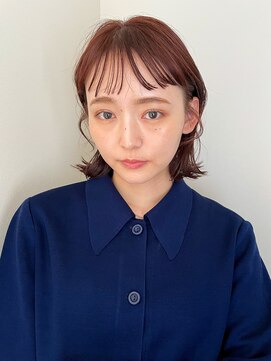 ユイル(Uil) 似合わせ小顔ボブ×暖色カラー デザインカラー