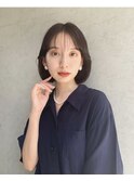 [代々木]ナチュラルピンクスイートAラインの甘辛ショートボブ