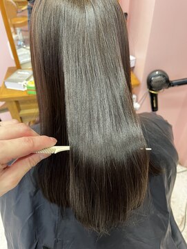 ルード 天王寺阿倍野店(LUDE) 透明感カラー/トリキュアトリートメント(前処理付き)