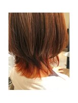 クラップス 弘明寺店(CLAPS)&nbsp;ミディアムウルフ×インナーレッド