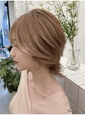ナチュラルベージュカラー［酸性ストレート/ヘアセット]