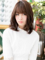 カバーヘアアンドスパ ブリス 浦和(COVER HAIR&SPA bliss)&nbsp;小顔斜めバングくせ毛風ヘルシースタイルh3浦和20代30代40代