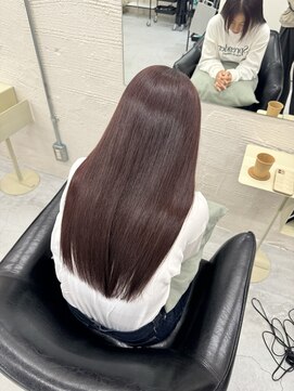 ツキヘア(TUKI hair) ローズピンクブラウン/お肌に似合わせるカラー/高松