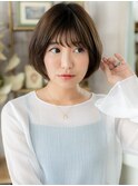 黒髪アースカラーナチュラル丸みマッシュボブa大宮20代30代40代