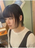 インナーホワイト×レイヤーボブ