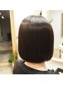 髪質改善×うる艶ショートボブスタイル
