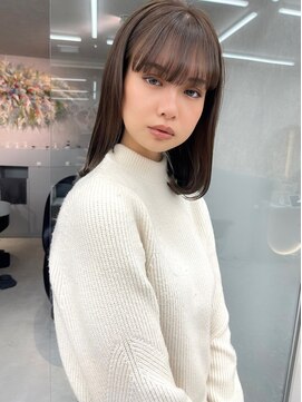 ロンド マーレ 天神大名店(Lond mare) 韓国レイヤスタイル　暗髪カラー　自毛カラー　レイヤー