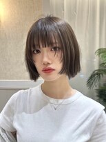 ジーナ 渋谷本店(Zina)&nbsp;一目置かれるタッセルボブ×透明感グレージュ