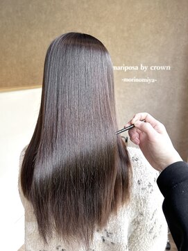 マリポーサ バイ クラウン 森ノ宮店(mariposa by crown) 髪質改善プレミアムカラー