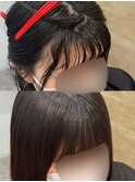 前髪縮毛矯正＋前髪カット
