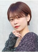 20代.30代美髪イメチェン似合わせカットフルバング斜めバング