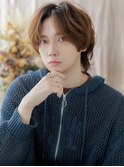 ニュアンスデザインアップバング無造作パーマa浦和10代20代