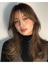 ダブルカラーで透明感アップ！ [大分駅/レイヤーカット/髪質改善/ダブルカラー/学割U24］  