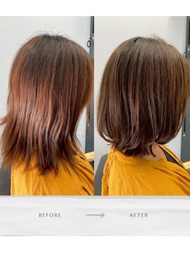 エン(en) 美髪カラー×ボブ