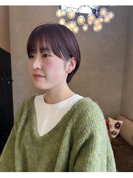 ラヴィズム 長岡店(LUVISM) ショートカット丸みショート耳掛けダブルカラーひし形新潟長岡