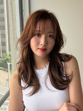 ワン 平塚(ONE009) オリーブベージュ/ウェットヘア /レイヤーカット/平塚