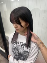 ヘアースマイルクー(HAIR SMILE COEUR) 【SAYAKA】イヤリングカラー×ピンク