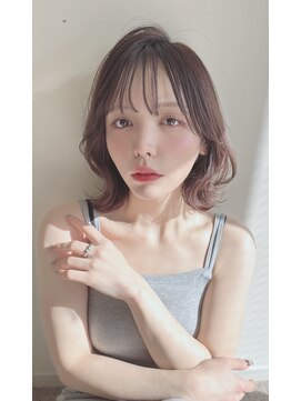 カノイ(KANOI) 【抜け感◎】シースルーバング×シアーグレージュ