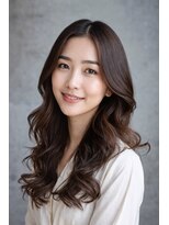TMJ&nbsp;熊本ミセス/韓国×レイヤーカット×コテ巻きパーマ＋髪質改善