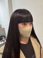 イフプロデュースドバイアミカ(iF produced by Amica)&nbsp;前髪ぱっつん！暖色ヘア