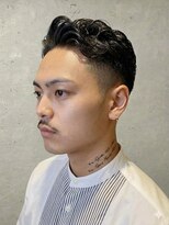 ワンワンオー バーバーショップ 長浜店(@110 BARBER SHOP)&nbsp;フェードパーマ  フェード/メンズ/アップバング