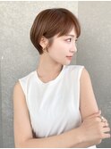 ナチュラルショート/ショートボブ/韓国/顔周り/20代30代40代50代