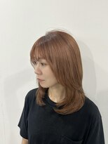 ザ アクネ 岡崎竜美丘店(THE ACNE) ミディアムレイヤー_顔周り_毛流れ