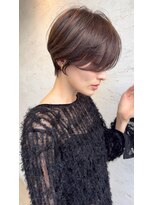 ダム(DaM)&nbsp;ショートボブ髪型20代30代40代50代前髪あり前髪な し面長丸顔