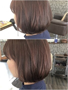 ヘアメイク エイト キリシマ(hair make No.8 kirishima) 〔No.8 中村〕ストレート カール 肩上ボブ サロンワーク