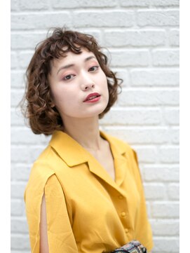 ヘアーアンドファッションシオミエイチ (hair＆fashion shiomi H) しっかりパーマボブ