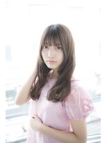 サロンドミルク 原宿(salon de MiLK)&nbsp;【salon de MiLK 原宿】イルミナアッシュベージュ×透け感バング